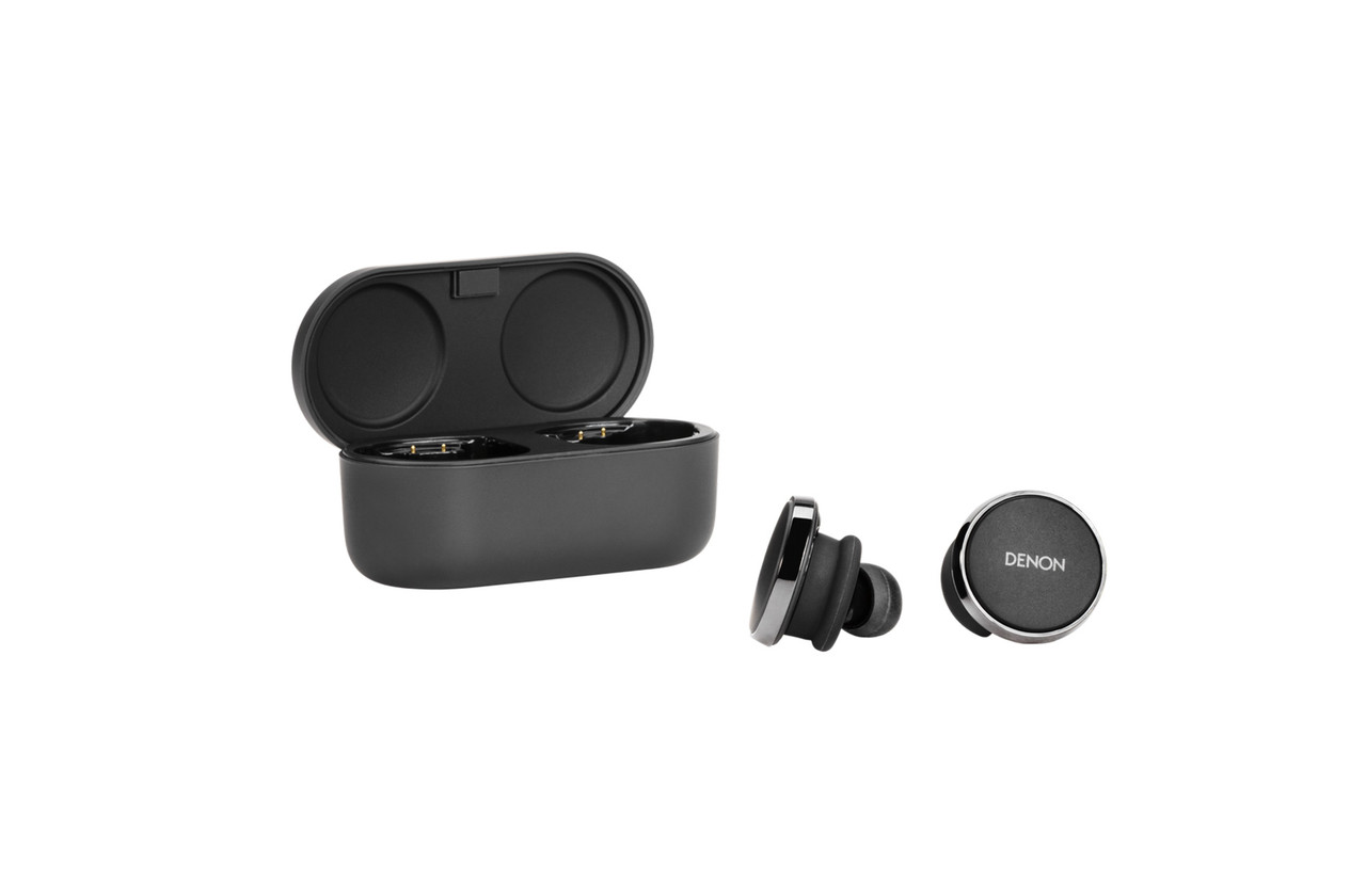 Denon PerL Pro (Black/Silver) | Premium True Wireless earbuds 