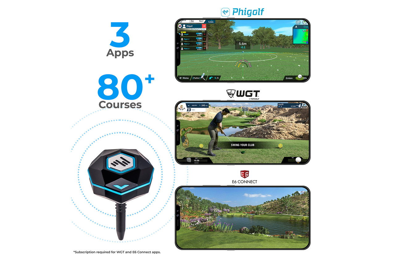 Phigolf 2 Mobile & Home Smart Simulator (Blue) | Golf Simulator