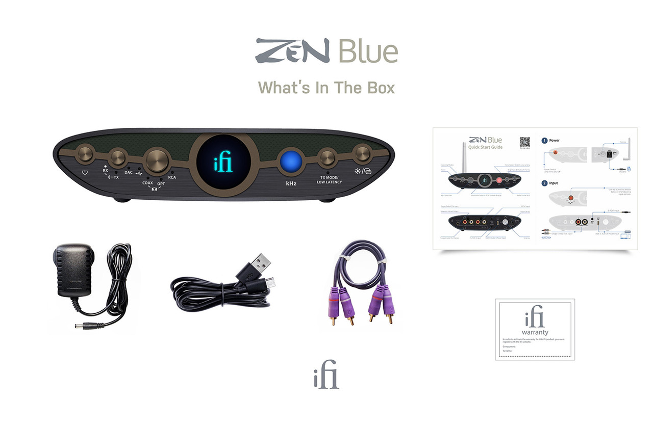 iFi Audio ZEN Blue 3 | Hi-Res Bluetooth and USB DAC | Richer Sounds
