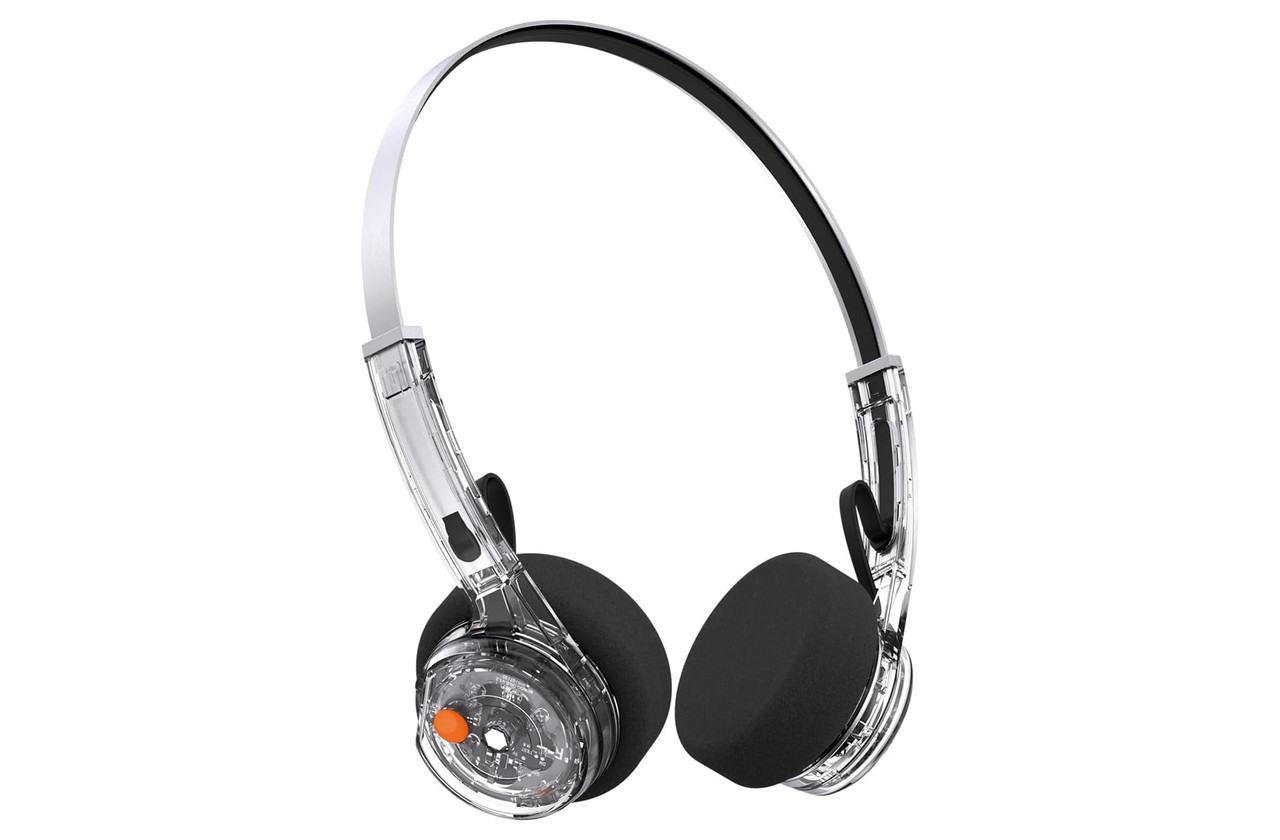 Mondo M1202 (Transparent) | On Ear Mic Wireless Bluetooth Closed