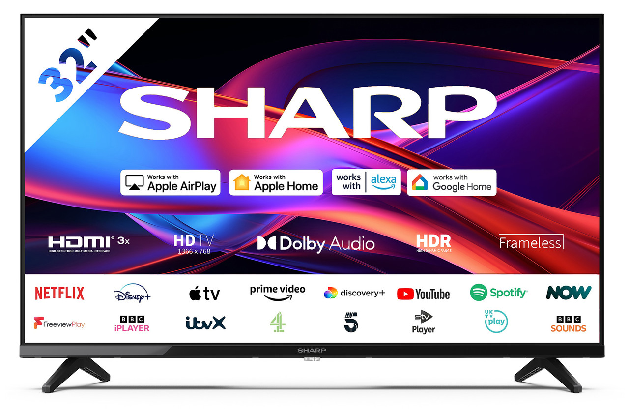 Sharp 32GD2225K | 32 inch HD Ready Smart LED TV | Richer Sounds