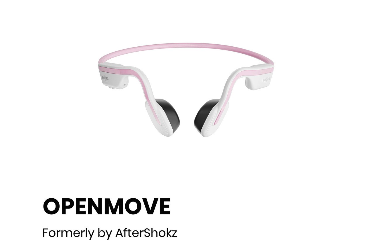 SHOKZ OpenMove (Pink) | Open Ear Wireless Bluetooth Sports