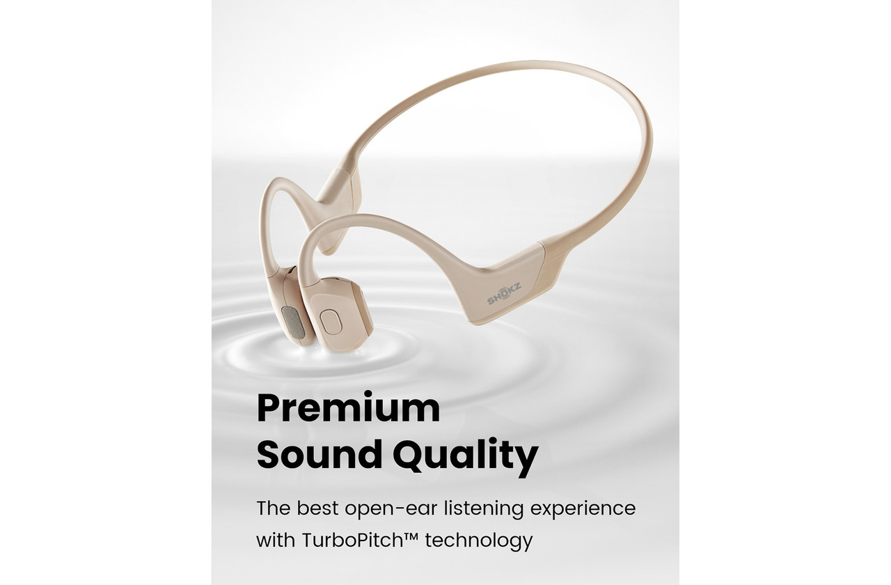 【美品】Shokz OpenRun Pro Mini S811 ベージュ Shokz OpenRun Pro Mini Premium Bone Conduction Open Ear