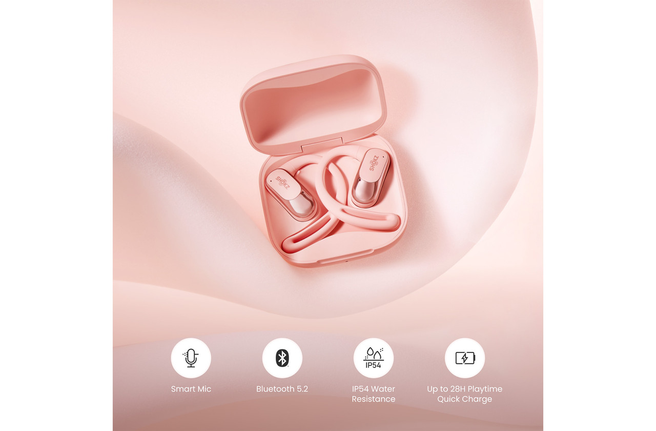 SHOKZ OPENFIT AIR ピンク 保証あり ワイヤレスイヤホン Shokz(AfterShokz)(ショックス(アフターショックス)) OPENFIT