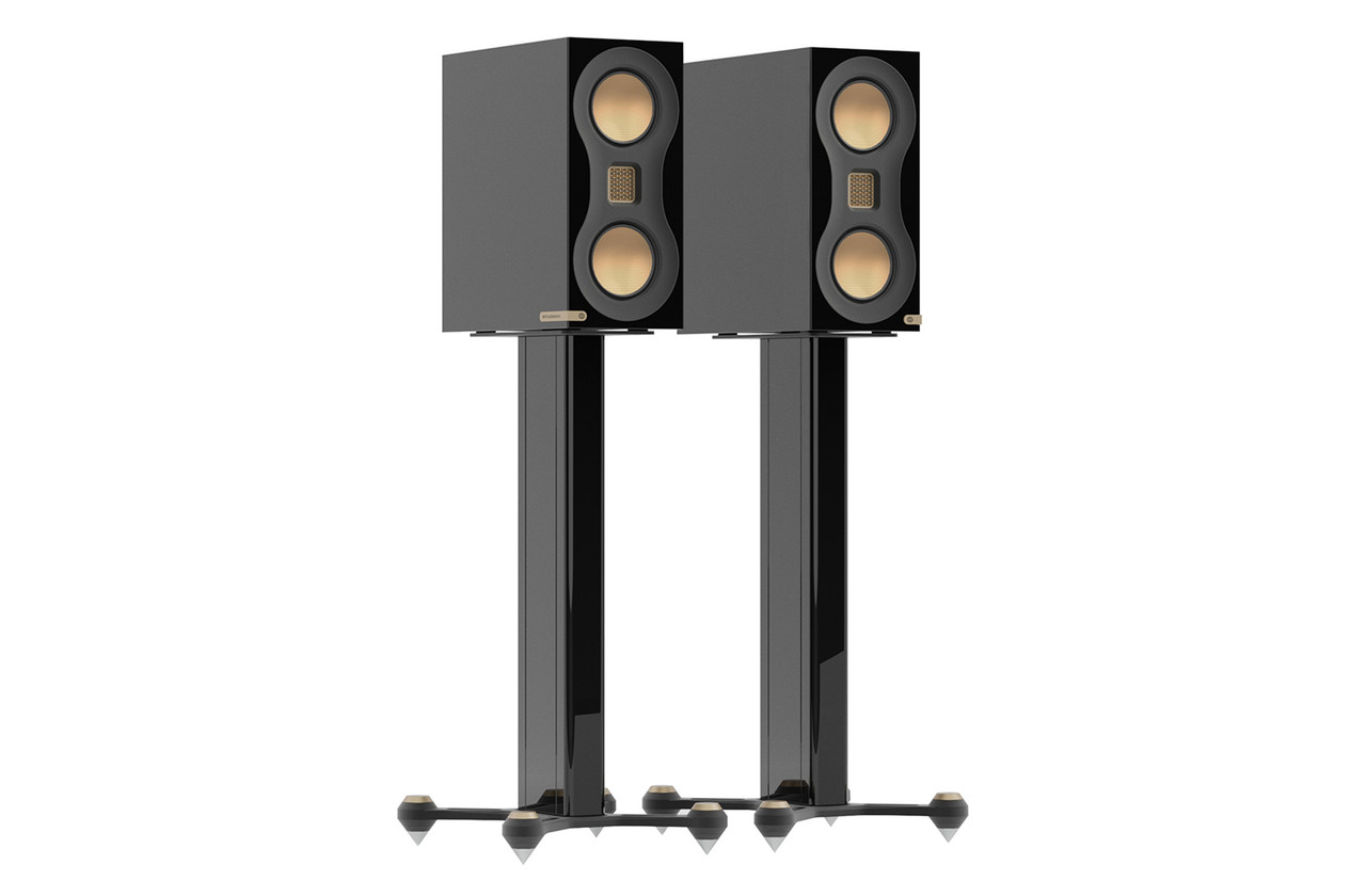 Monitor Audio Studio 89 & Stands (Black) | Bookshelf
