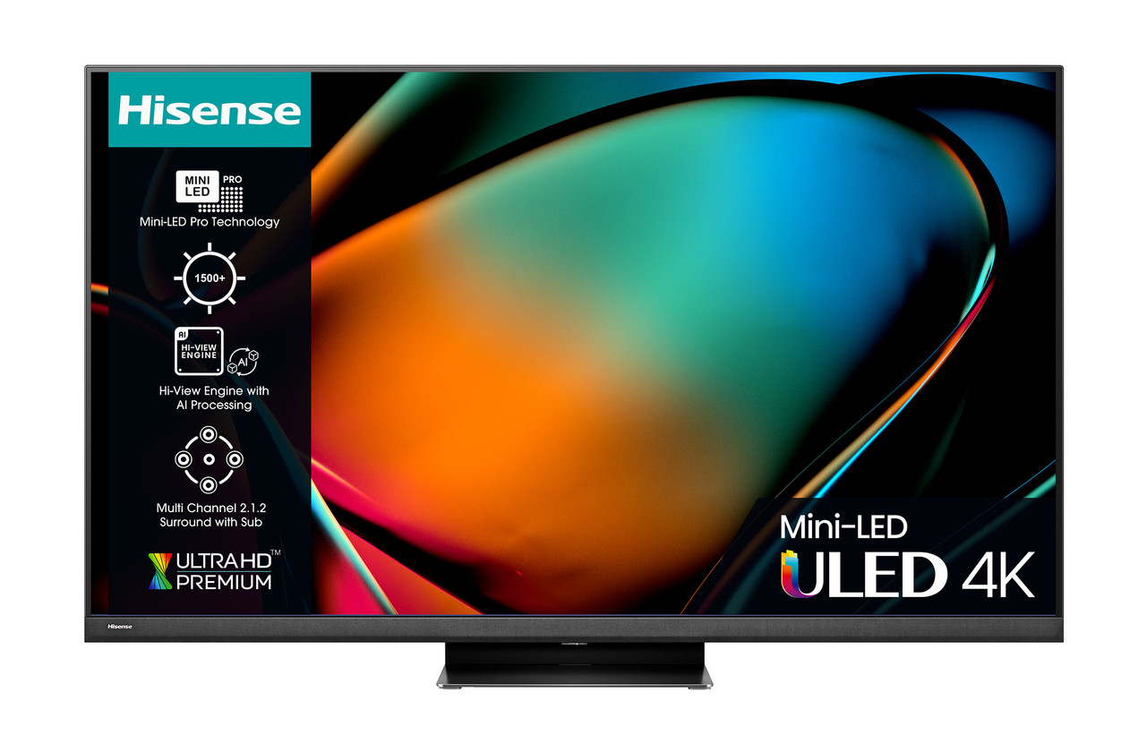 Hisense 55U8KQTUK | 55 inch Mini LED 4K Ultra HD Premium HDR Smart