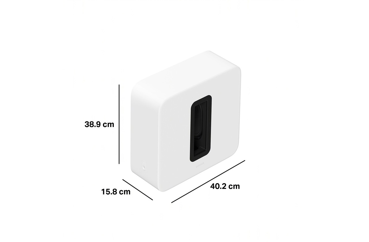 【未使用品】 SONOS Sub 4 ホワイト SONOS Sub 4 Subwoofer Speaker in White - SUBG4US1 | Abt