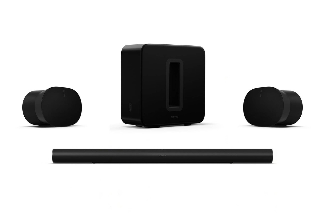 Sonos Arc Ultra, Era 300 x2 & Sub 4 (Black) | Wireless Music