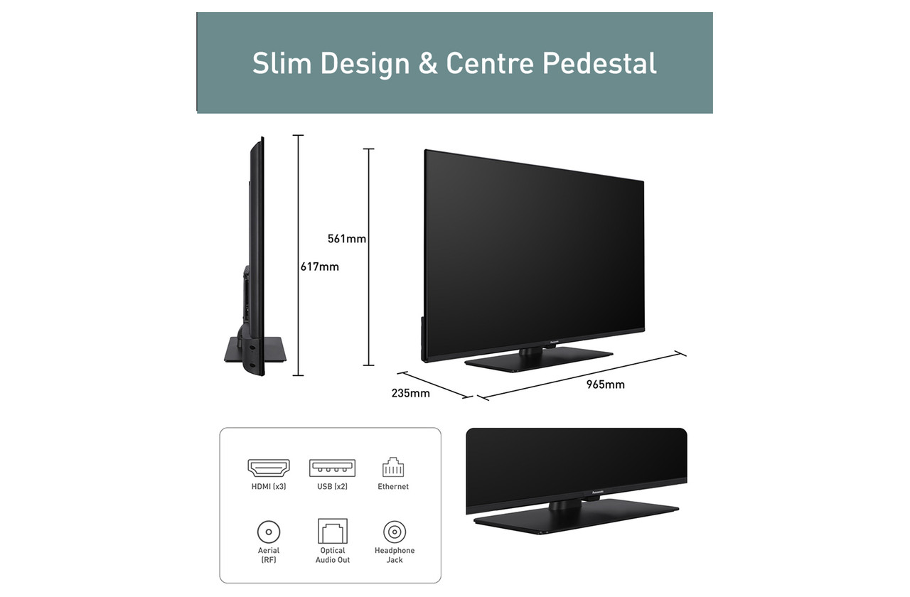 Panasonic TB-43W61AEY | 43 inch 4K Ultra HD HDR Smart LED TV
