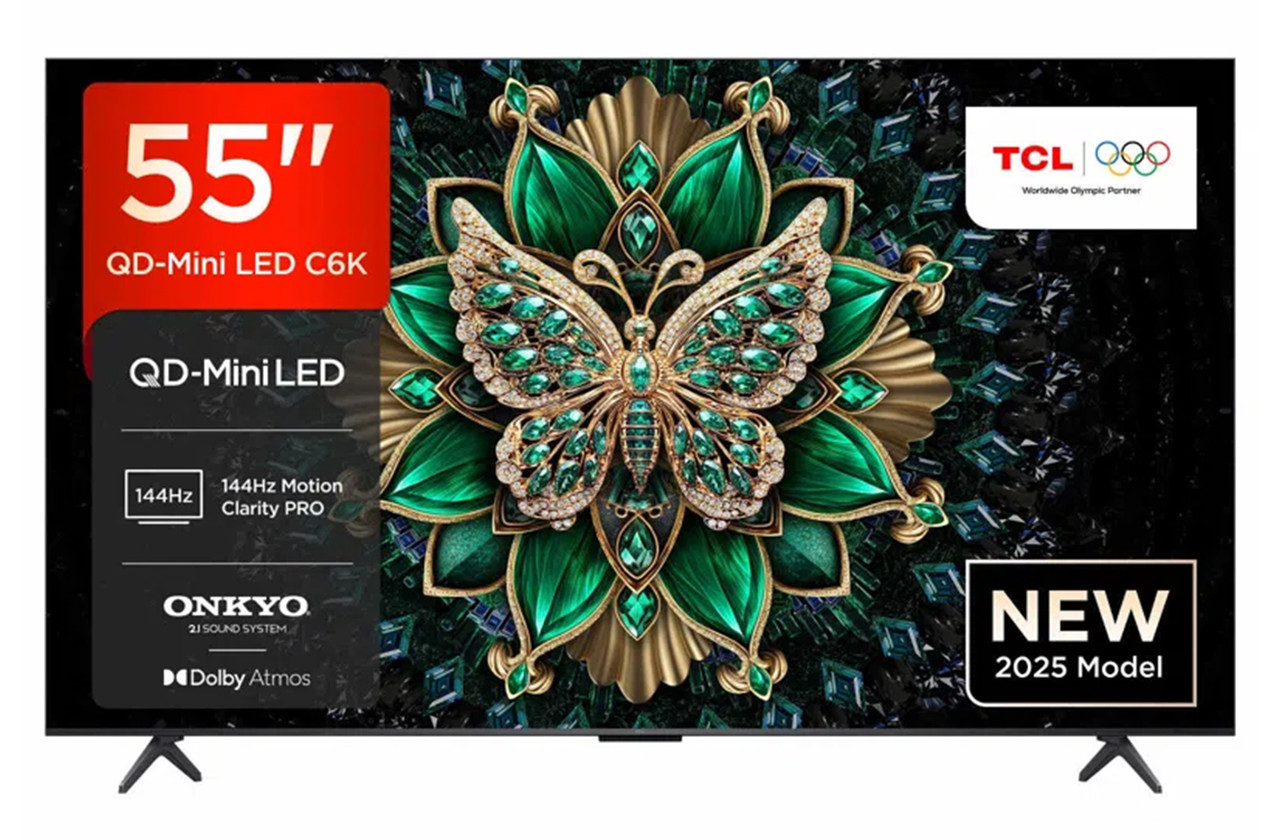 TCL 55C6K 55インチ Mini LED テレビ　4k 2025年モデル TCL C6K プレミアム 4K量子ドットMini LED液晶テレビ