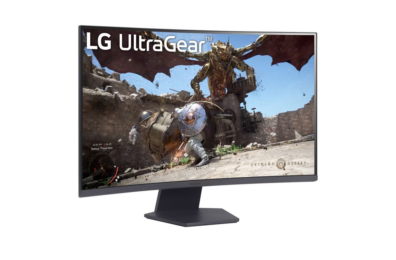 LG 32GS60QC | 32 inch 180Hz Quad HD HDR LED Curved Gaming Monitor