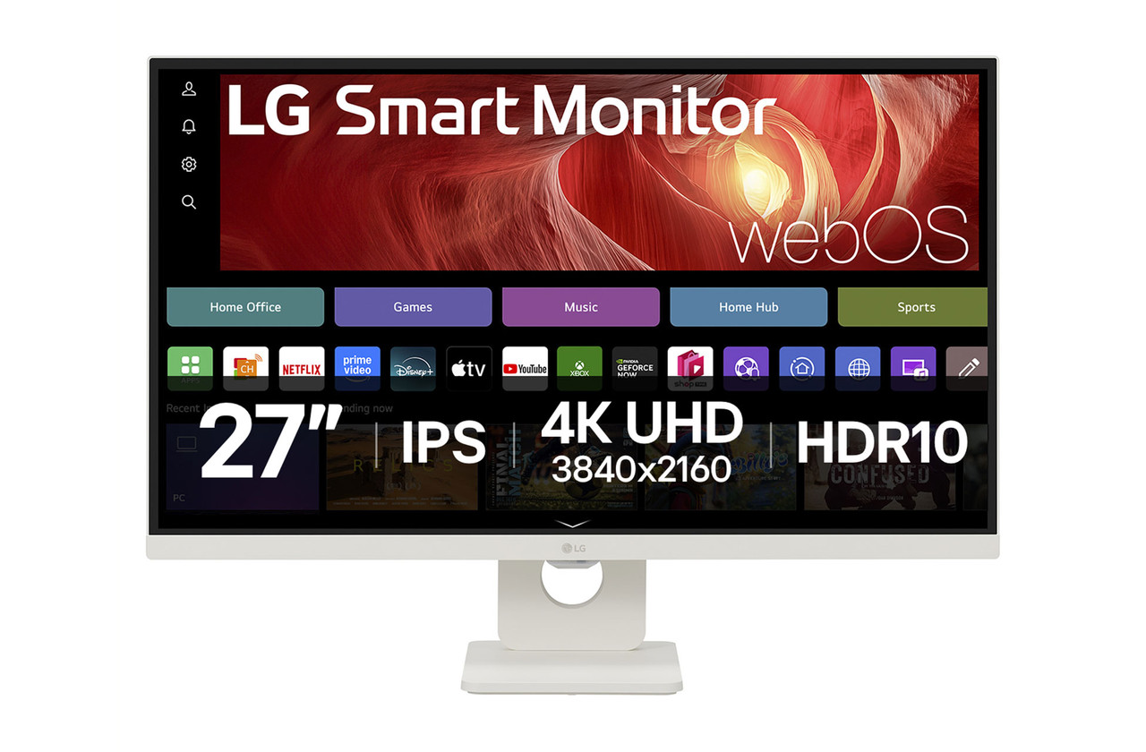 LG 27U731SA-W (White) | 27 inch 4K UHD HDR Smart Gaming LED