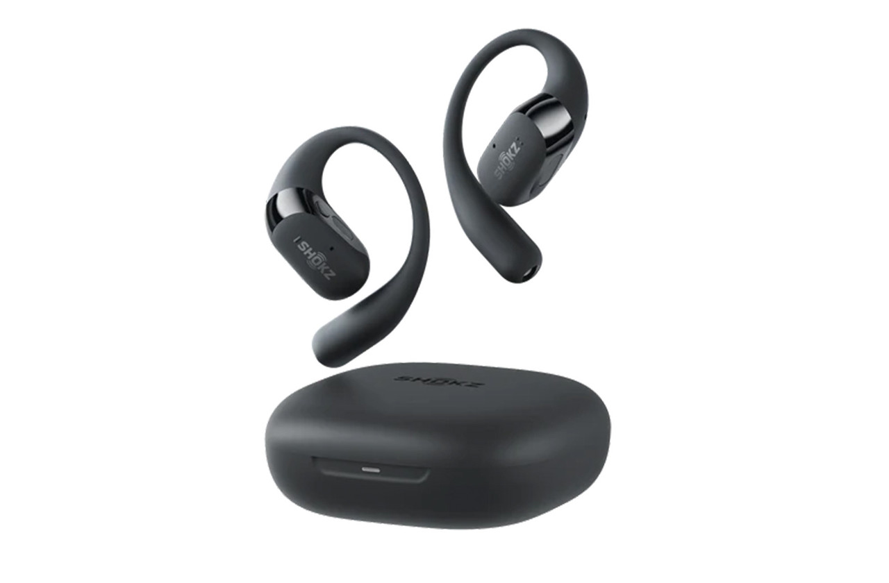 SHOKZ OpenFit 2 (Black) | Open Ear True Wireless Bluetooth Sports