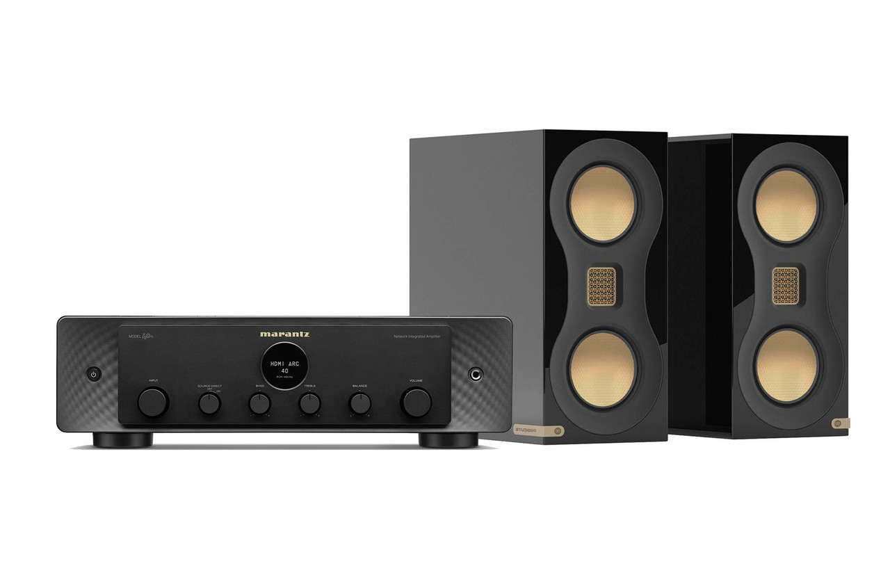 Marantz Model 40n with Monitor Audio Studio 89 (Black) |Network