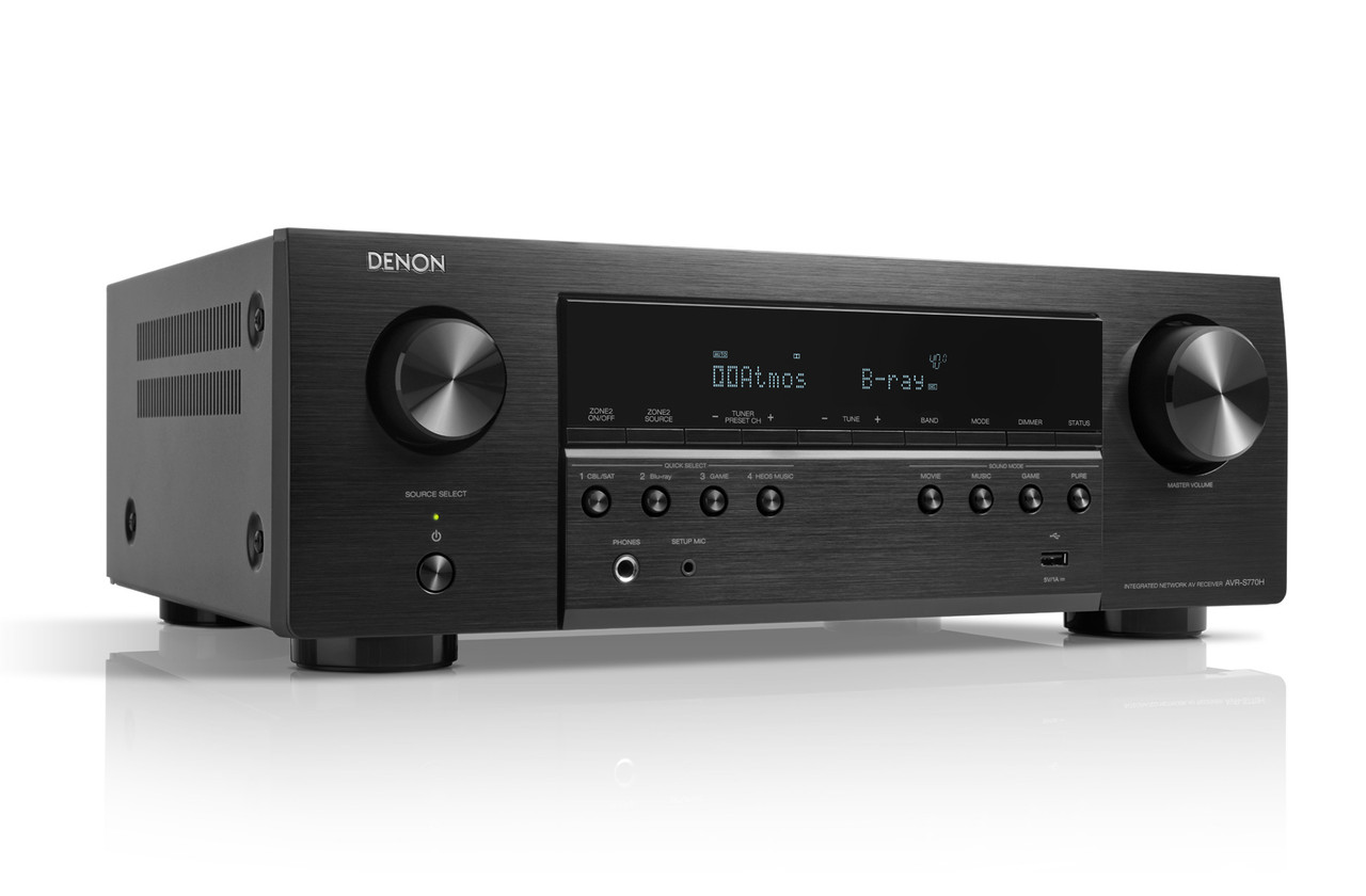 Denon AVR-S770H (Black) Dolby Atmos and DTS:X AV Receiver