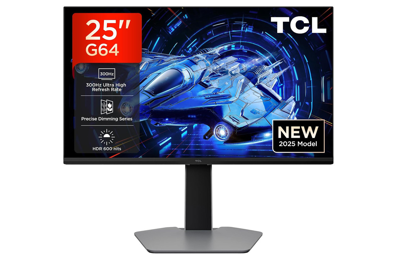 ディスプレイ・モニター本体 TCL 25G64 TCL 25G64-UK | 25 inch QD-Mini LED 300Hz Full HD HDR Gaming