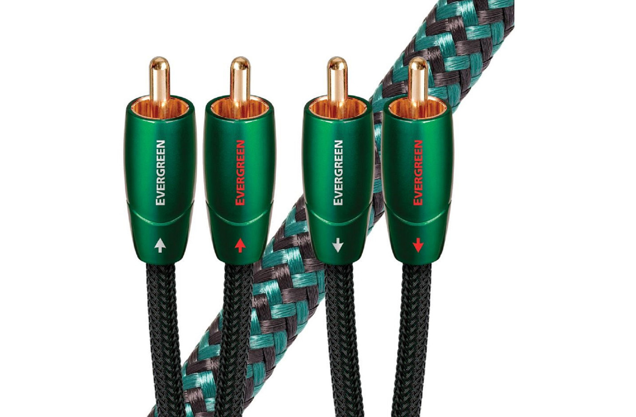 audioquest RCAケーブル 1ｍ × 2本（2ペア）①＋② AudioQuest Evergreen 2ph-2ph 1m | Analogue RCA – RCA Interconnect