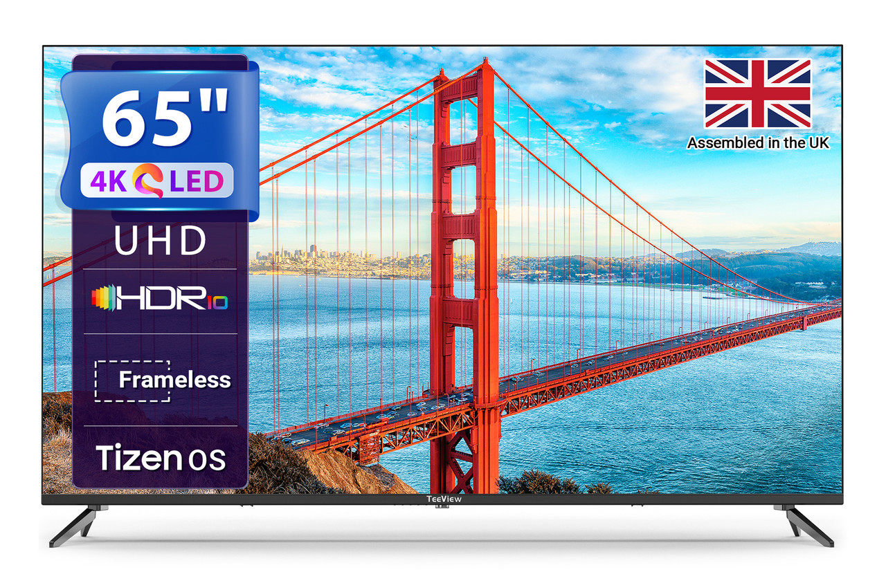 TeeView TV65QQT-UK | 65 inch 4K Ultra HD HDR Smart LED TV | Richer