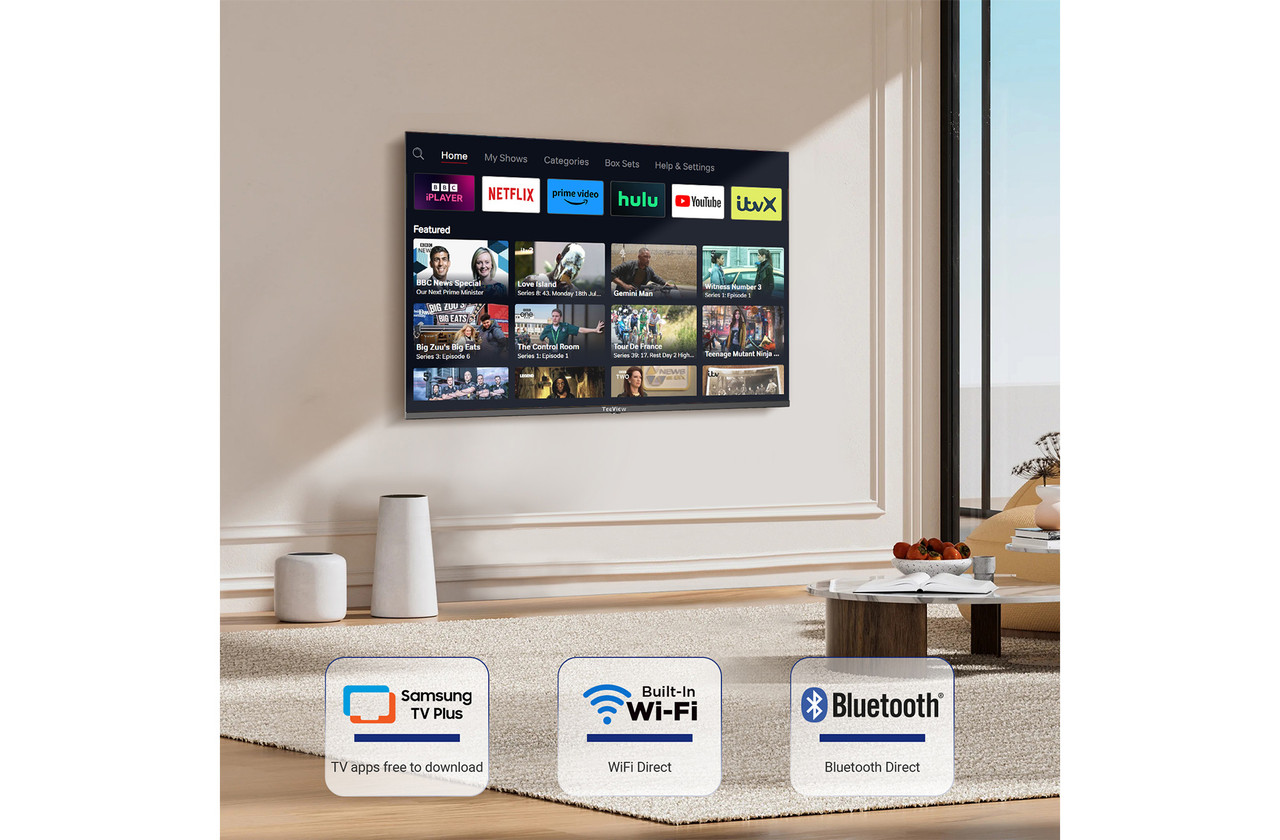TeeView TV65QQT-UK 65 inch 4K Ultra HD HDR Smart LED TV Richer