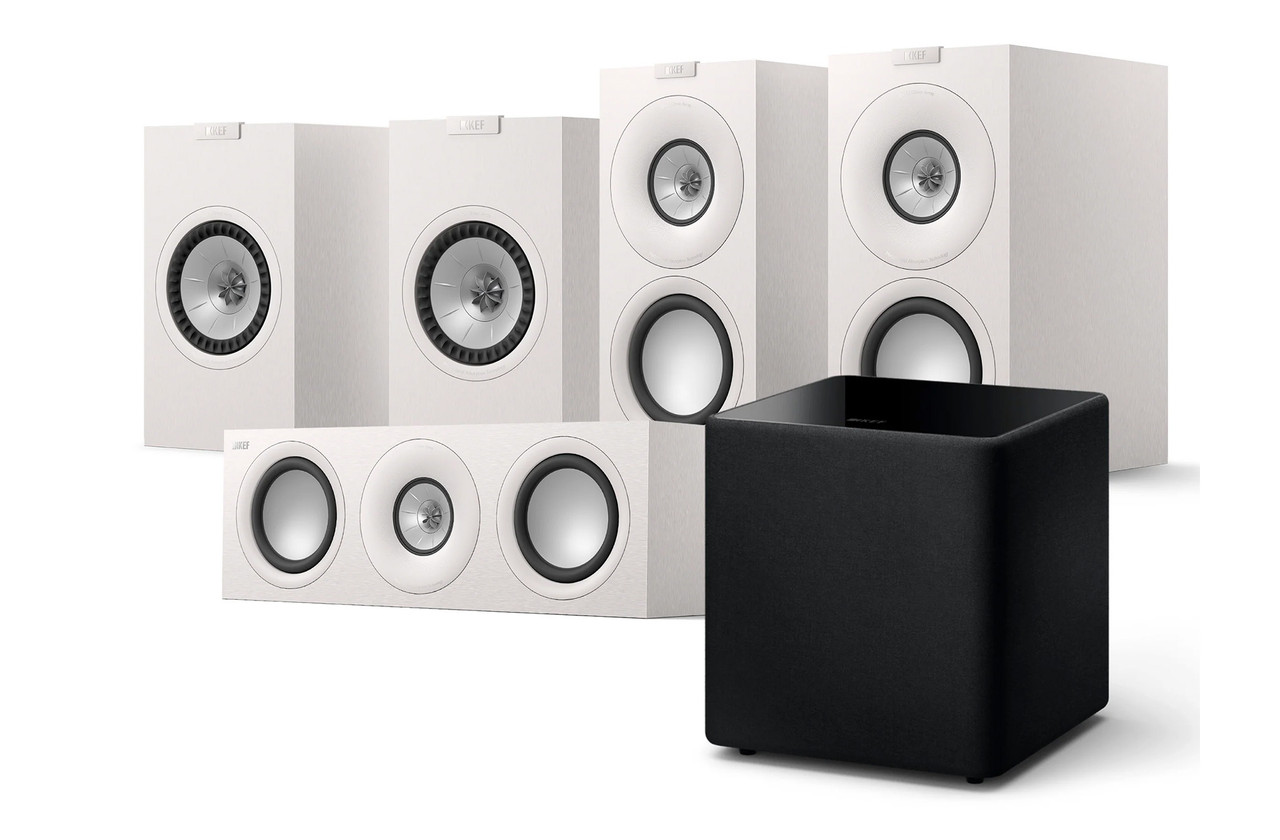 Kef Q1, Q6, Concerto Meta (Satin White) & Kube 12 MIE (Black