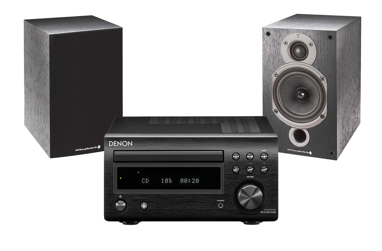 Denon RCD-M41DAB & Wharfedale Diamond 9.0 (Black) | Richer Sounds