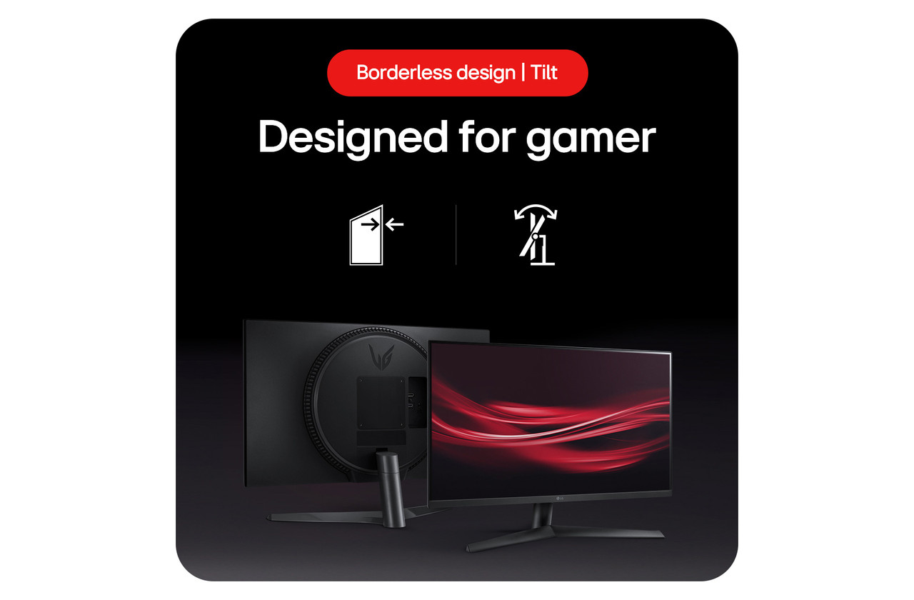 LG 27GS60F-B | 27 inch 180Hz Full HD HDR LED Gaming Monitor