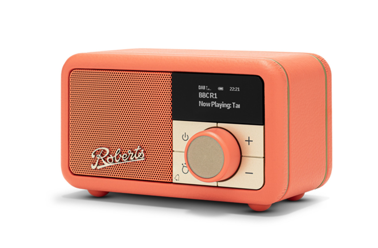 Roberts Revival Petite 2 (Pop Orange) | Portable Bluetooth/DAB+/
