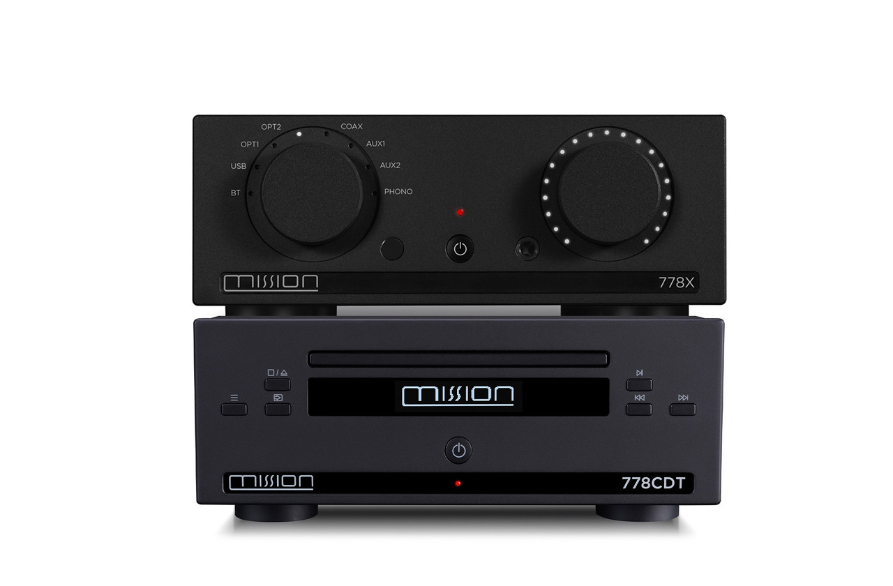 Mission Amplifier Mission 778X & 778CDT (Black) | Stereo Amplifier & CD Transport ...