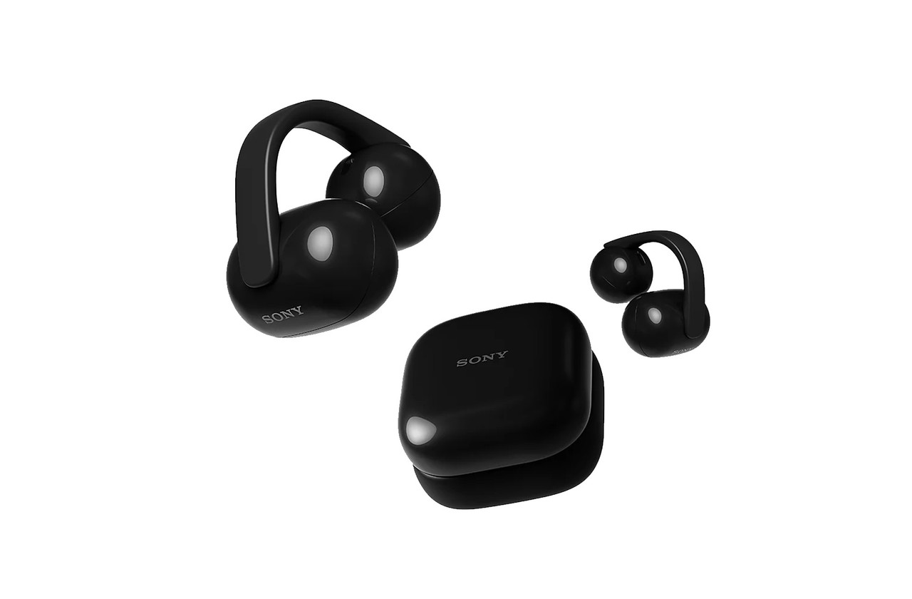 Sony LinkBuds Clip (Black) | Open Ear True Wireless Bluetooth
