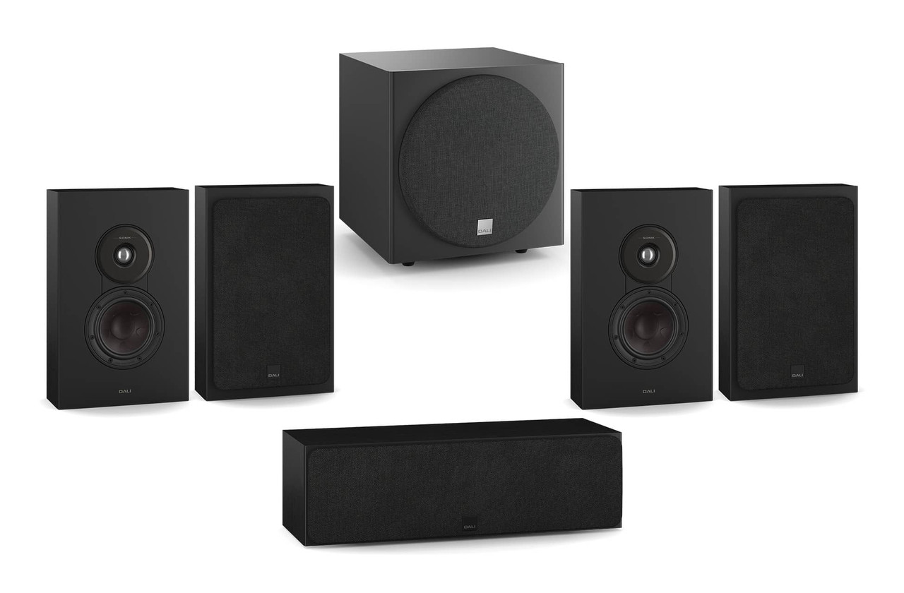 DALI SONIK On Wall 5.1 Speaker Package (Black) | Richer Sounds