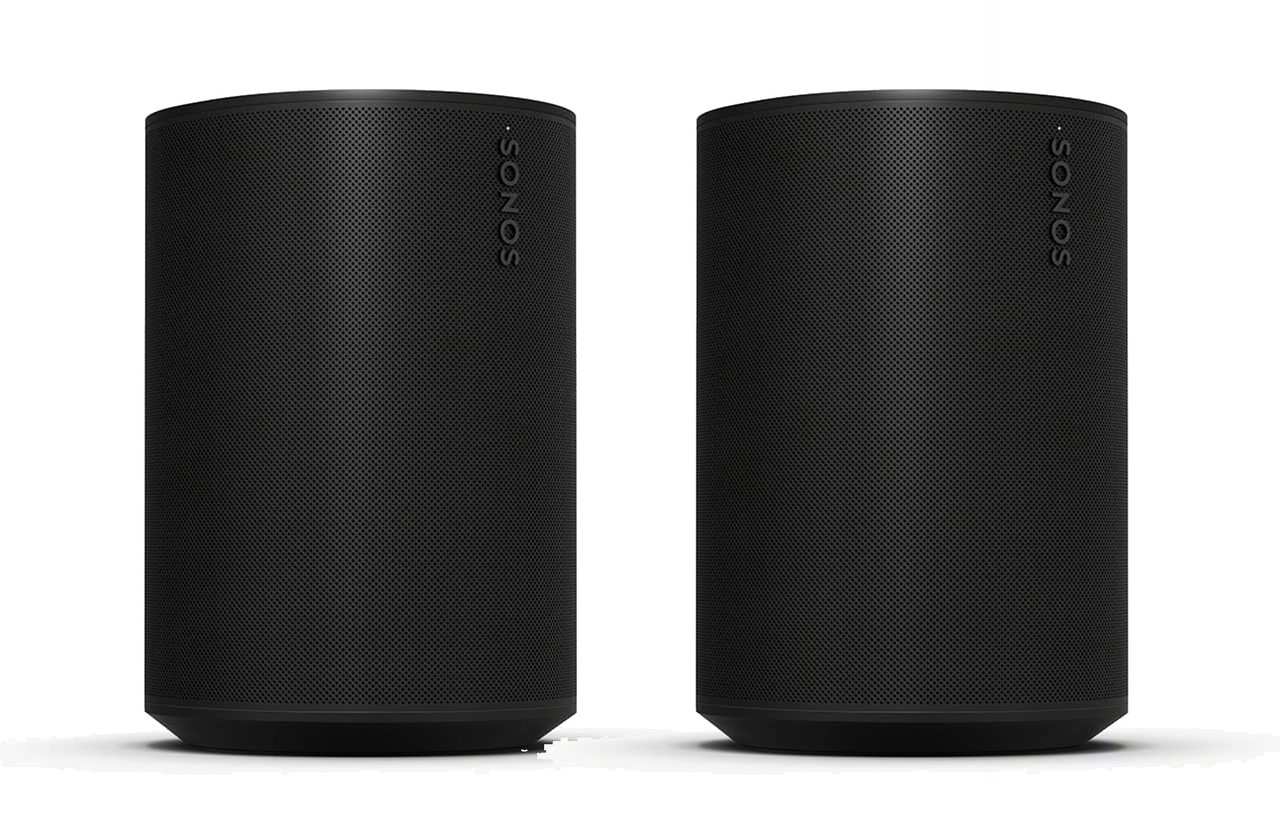 2 x Sonos Era 100 SL (Black) | Wireless Music System | Richer Sounds