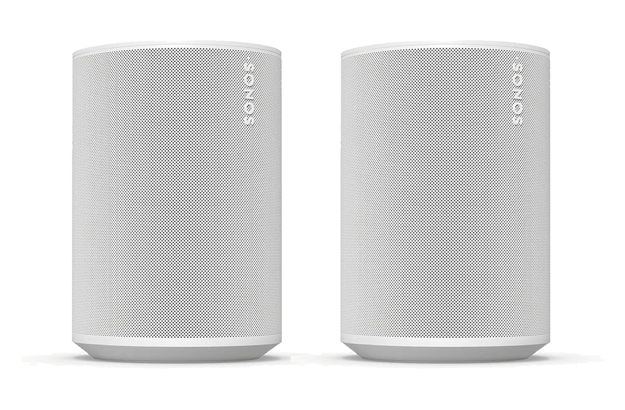 2 x Sonos Era 100 SL (White) | Wireless Music System | Richer Sounds