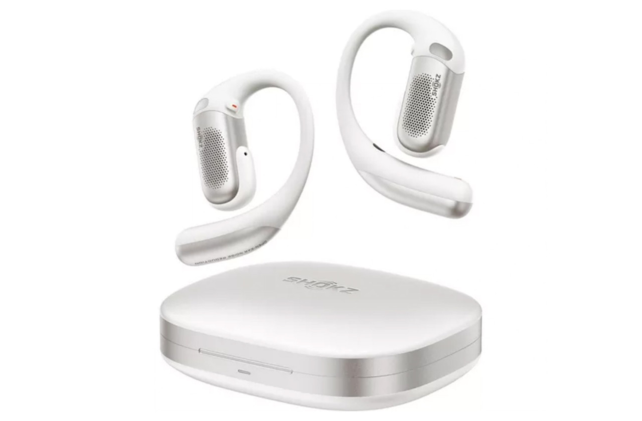 SHOKZ OpenFit Pro (White) | Open Ear Wireless Bluetooth Noise