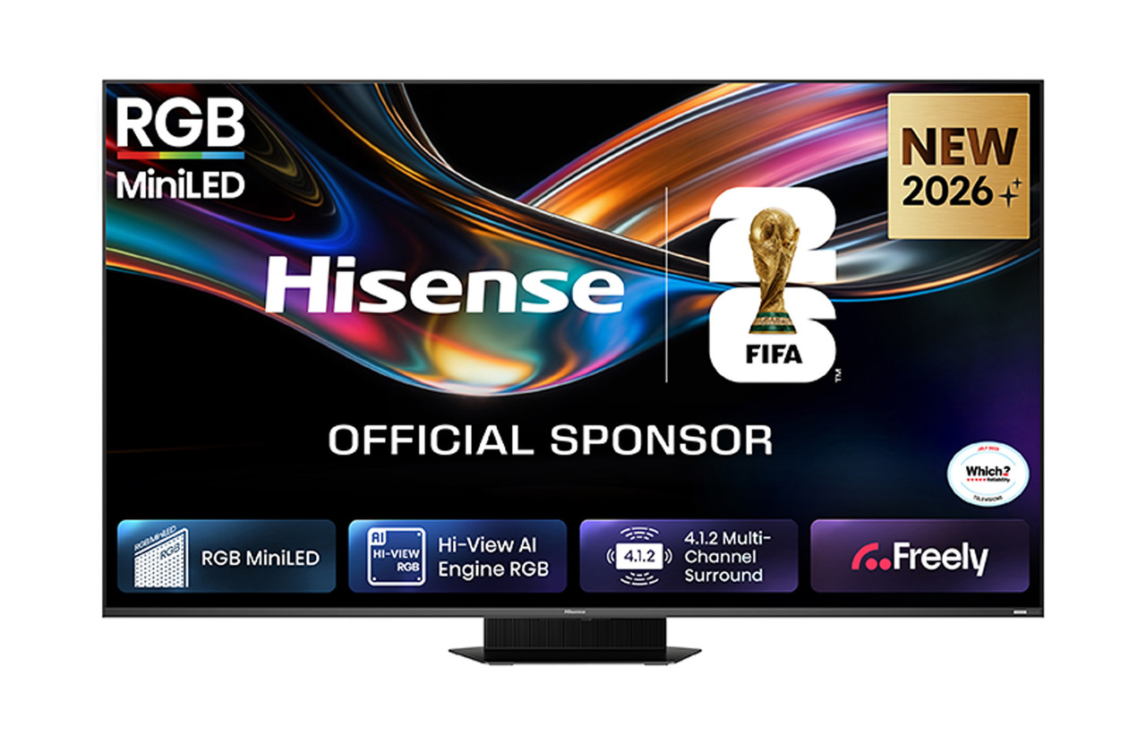 Hisense 65UR9STUK | 65 inch RGB MiniLED 170Hz 4K Ultra HD AI Smart