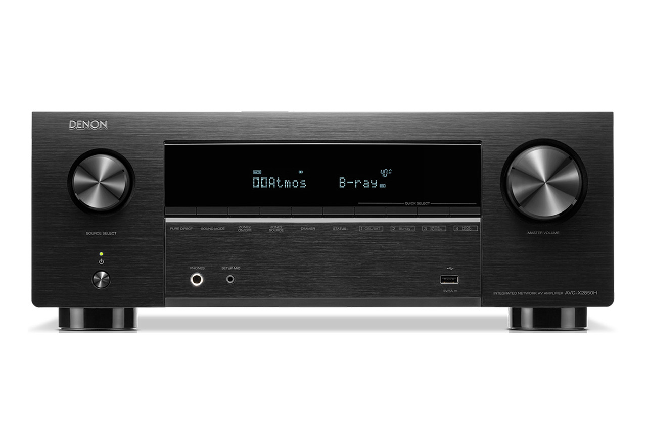 Denon AVC-X2850H (Black) | Dolby Atmos and DTS:X AV Amplifier