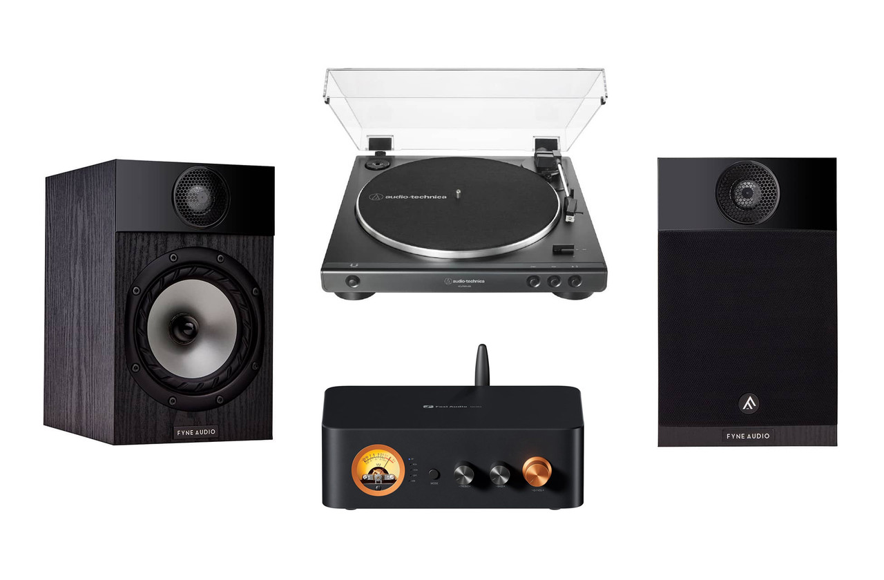 Fosi Audio MC351 & Audio-Technica LP60XUSB with Fyne Audio F300i