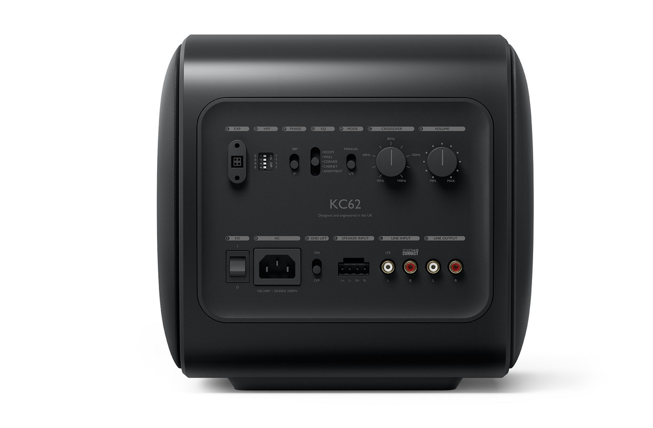 KEF XIO & KEF KC62 with KEF KW2 Receiver (Black) - Richer Sounds