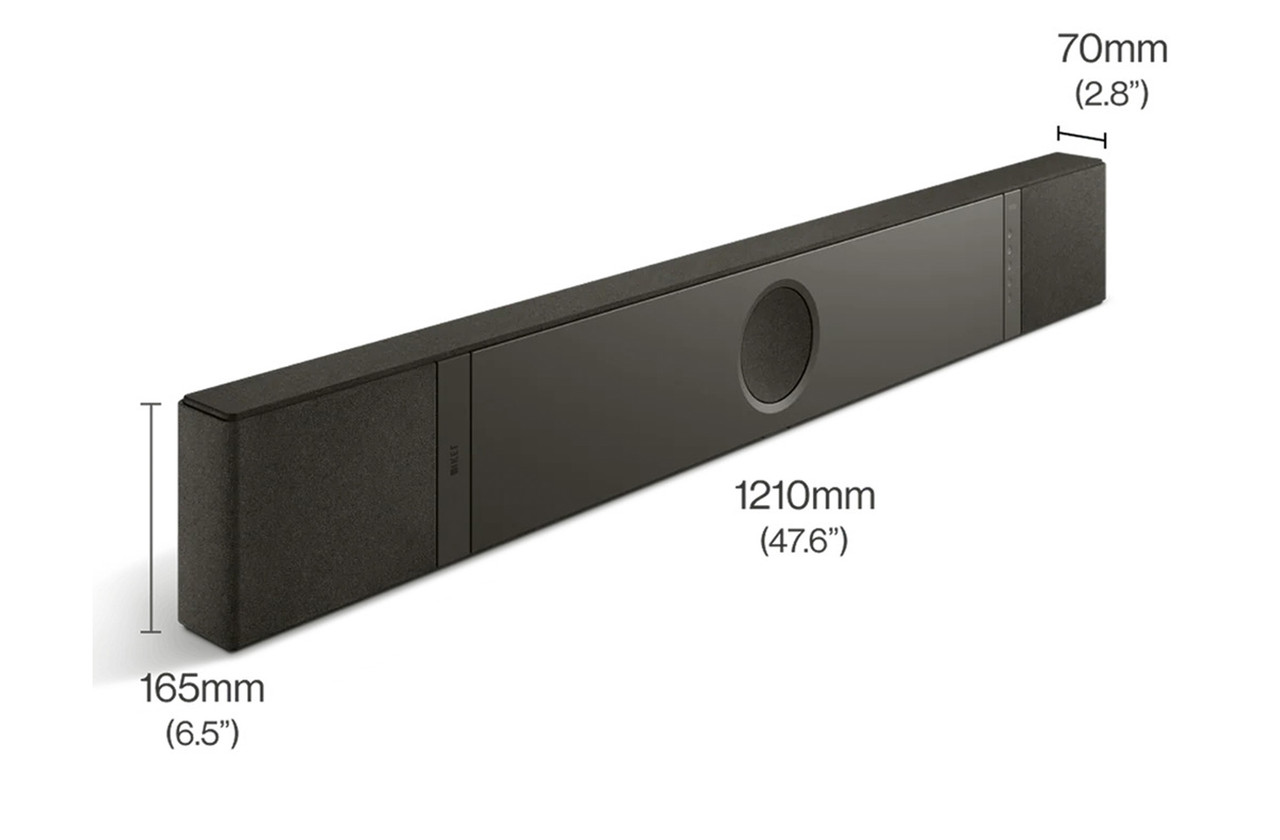 KEF XIO & KEF KC62 with KEF KW2 Receiver (Black) - Richer Sounds