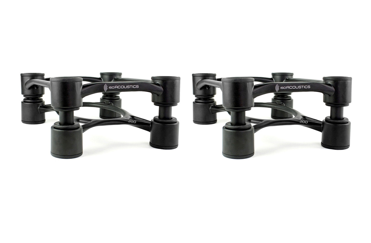 ISO Acoustics Aperta 200 (Black) | Speaker Stands Per Pair