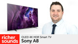 Product video: Sony A8 OLED 4K HDR Smart TV range
