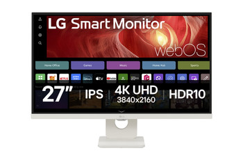 LG 27U731SA-W (White) | 27 inch 4K UHD HDR Smart Gaming LED