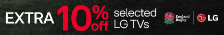 Extra 10% off selected LG TVs