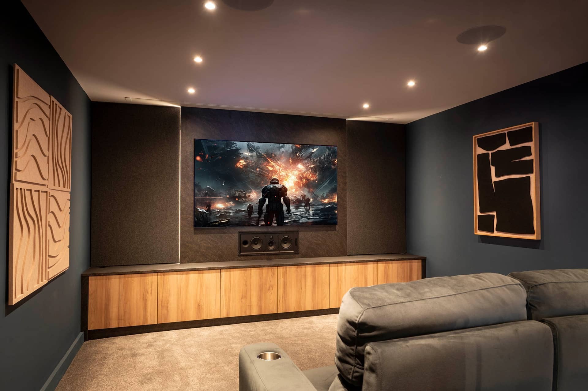 Interior of our home cinema Experience Room