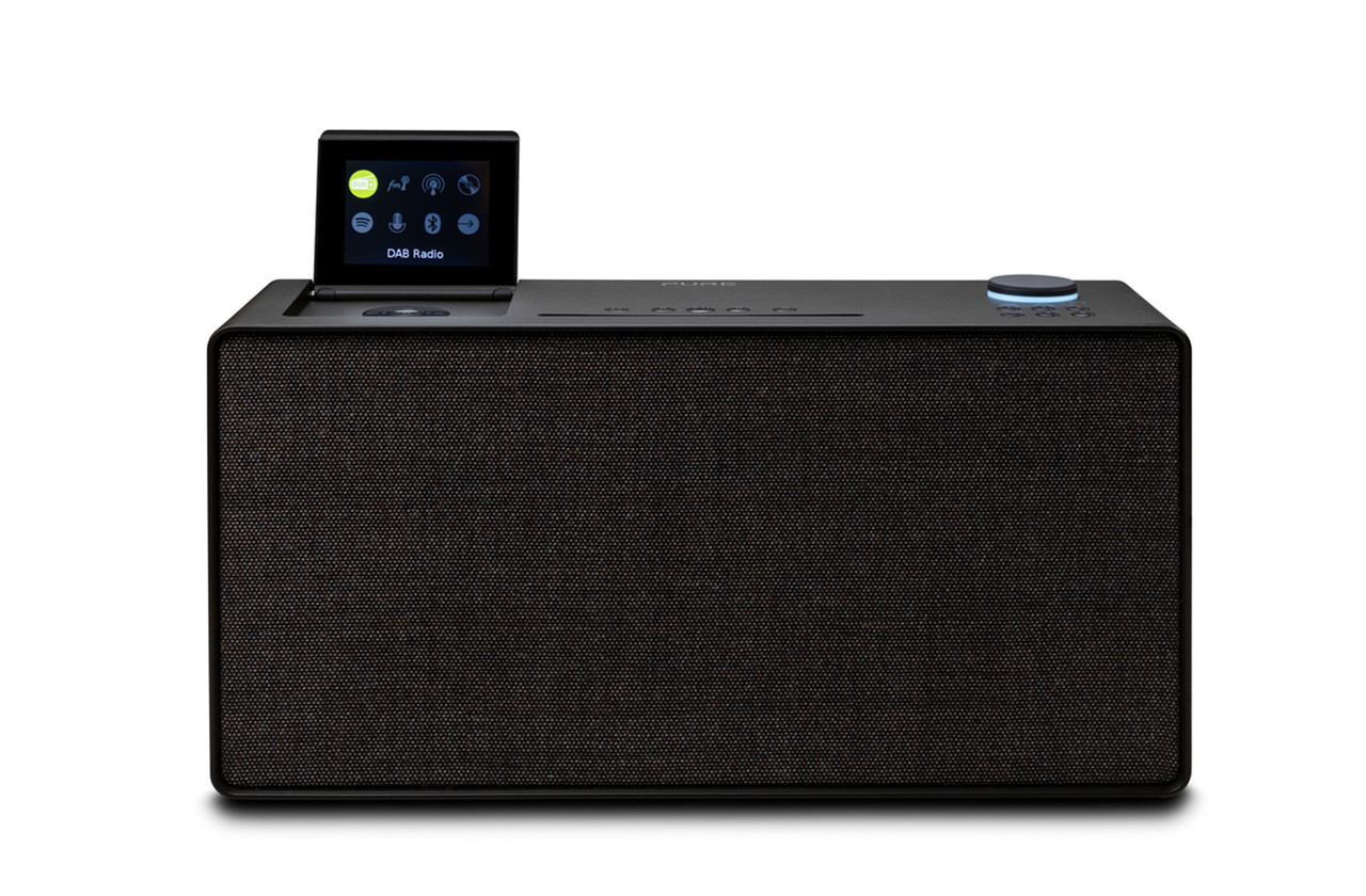 Pure Evoke Home Coffee Black Wireless Music System with CD Player & DAB Radio img