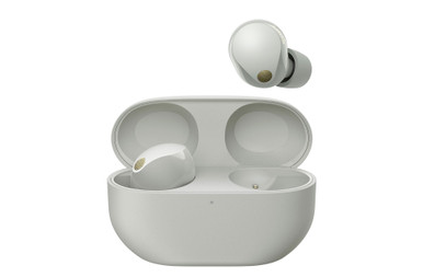 Sony WF-1000XM5 (Silver) | In Ear Mic Noise Cancelling Wireless
