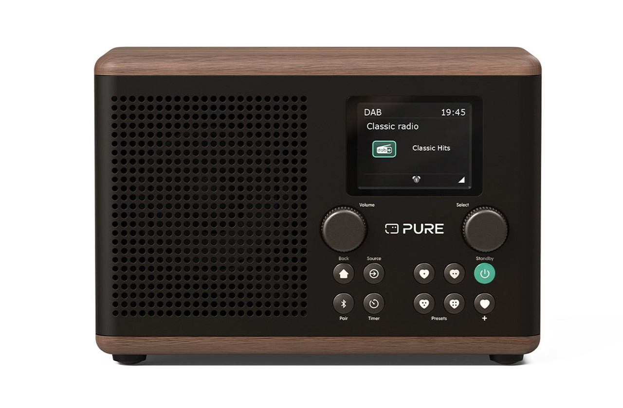 Pure Classic H4 Bluetooth DAB+ FM Radio in Coffee Black and Walnut img
