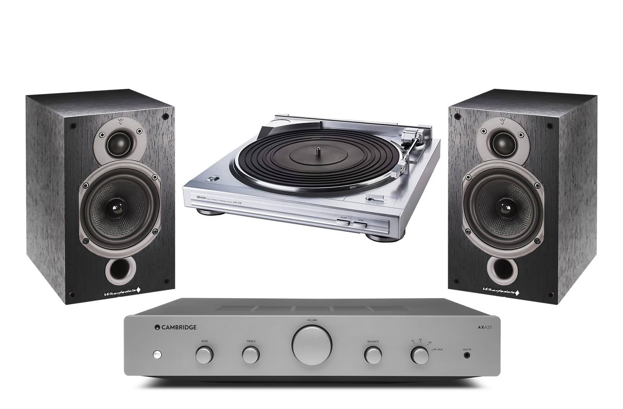 Denon DP-29F (Silver) with Cambridge Audio AXA25 & Wharfedale Diamond 9.0 (Black)