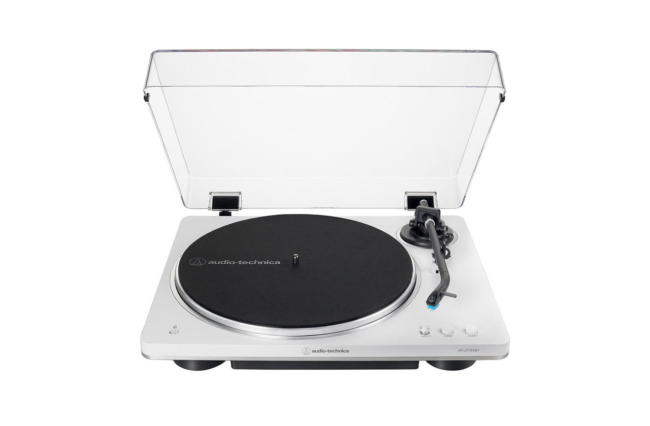 Audio-Technica LP70XBT White Bluetooth Turntable with Automatic Play img