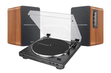 Audio-Technica LP60XUSB (Black) & Edifier R1280DB (Wood) | USB