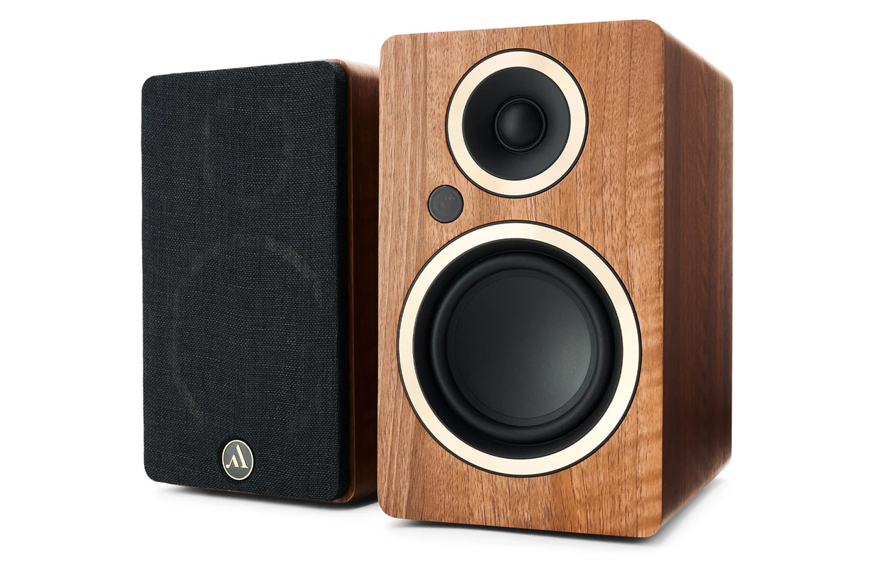 Argon Audio Fenris A4 Walnut Active Bluetooth Compact Speakers Pair img